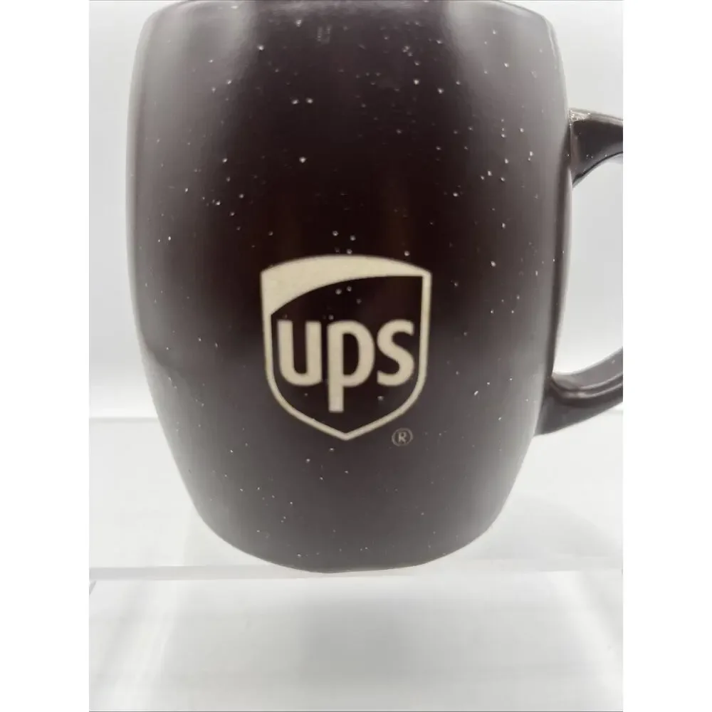 UPS UNITED PARCEL SERVICE Postal Service Logo Brown/Yellow Coffee Rare Shape